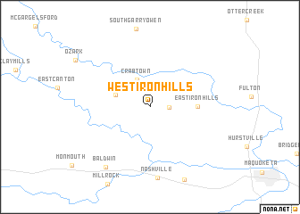 map of West Iron Hills