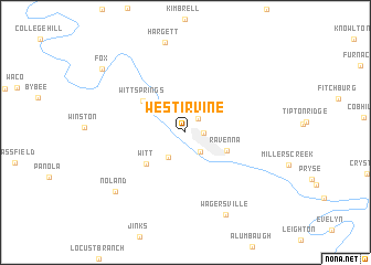 map of West Irvine