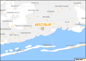 map of West Islip