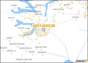map of West Jericho