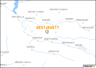 map of West Jewett