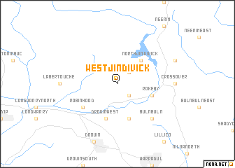 map of West Jindivick