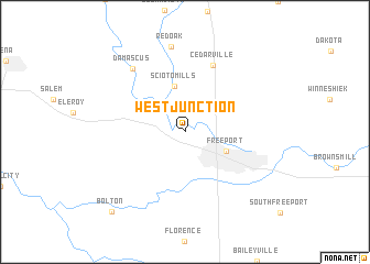 map of West Junction