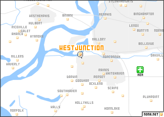 map of West Junction