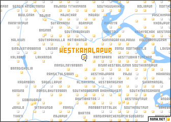 map of West Kamalāpur