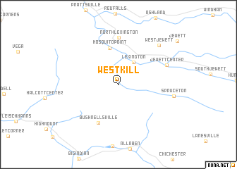map of West Kill