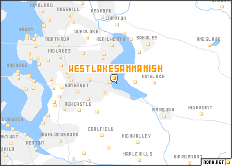 map of West Lake Sammamish