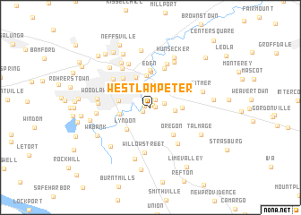 map of West Lampeter