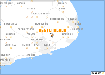 map of West Langdon