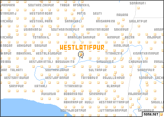 map of West Latifpur