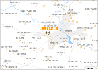 map of West Lawn