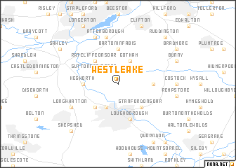 map of West Leake