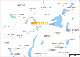 map of West Leeds