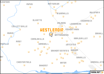 map of West Lenoir