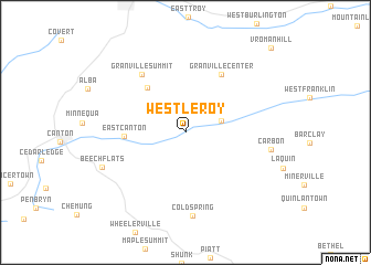 map of West Leroy