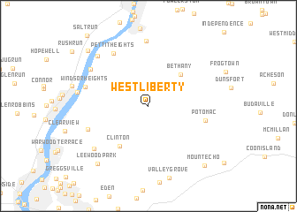 map of West Liberty