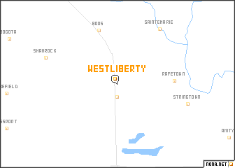 map of West Liberty