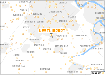 map of West Library