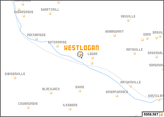 map of West Logan