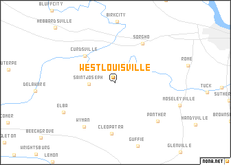 map of West Louisville