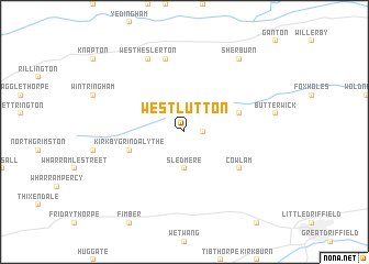 map of West Lutton