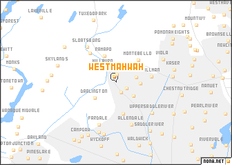 map of West Mahwah