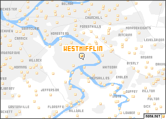 map of West Mifflin