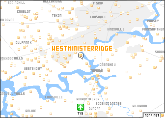 map of Westminister Ridge