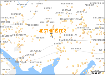 map of Westminister