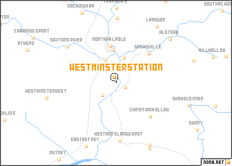 map of Westminster Station