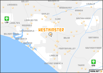 map of Westminster