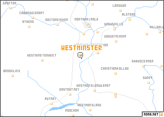 map of Westminster