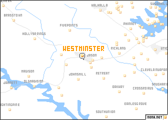 map of Westminster
