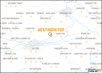 map of West Monkton