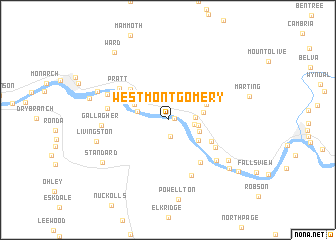 map of West Montgomery