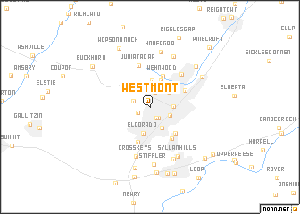 map of Westmont