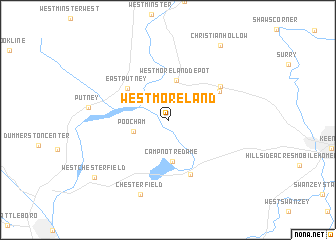 map of Westmoreland