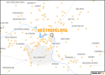 map of Westmoreland