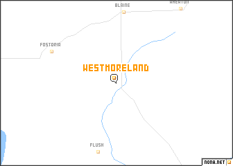 map of Westmoreland