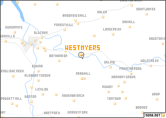 map of West Myers