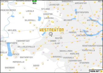 map of West Newton