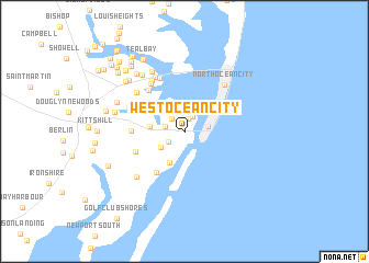 map of West Ocean City