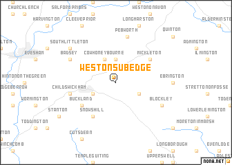 map of Weston Subedge