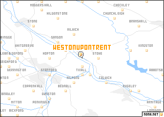 map of Weston upon Trent