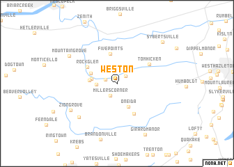 map of Weston