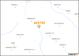 map of Weston