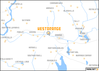 map of West Orange