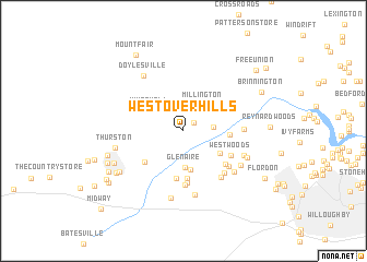 map of Westover Hills