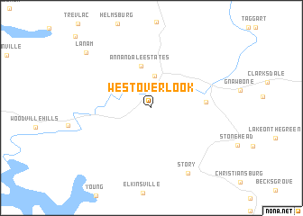 map of West Overlook