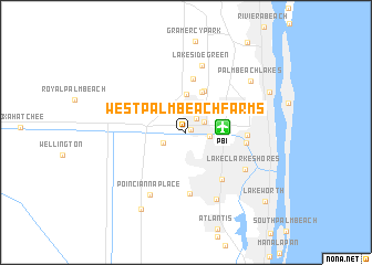 map of West Palm Beach Farms